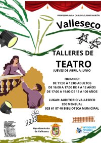 La Universidad Popular de Valleseco incorpora un taller de teatro para todos los p&uacute;blicos