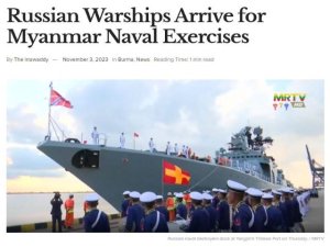 Art&iacute;culo de opini&oacute;n: 'Los ejercicios navales inaugurales entre Rusia y Myanmar refuerzan sus actos de equilibrio frente a China'