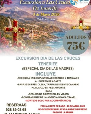 La Aldea: Excursi&oacute;n para los usuarios del Centro de Mayores a las Cruces de Tenerife