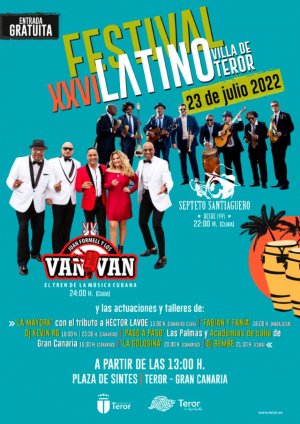 El Festival Latino Villa de Teror vuelve en julio con Los Van Van y el Septeto Santiaguero