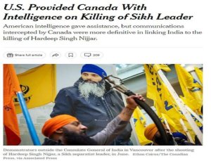 Art&iacute;culo de opini&oacute;n: 'El doble trato de Estados Unidos en la disputa entre India y Canad&aacute; corre el riesgo de arruinar los lazos con Delhi'