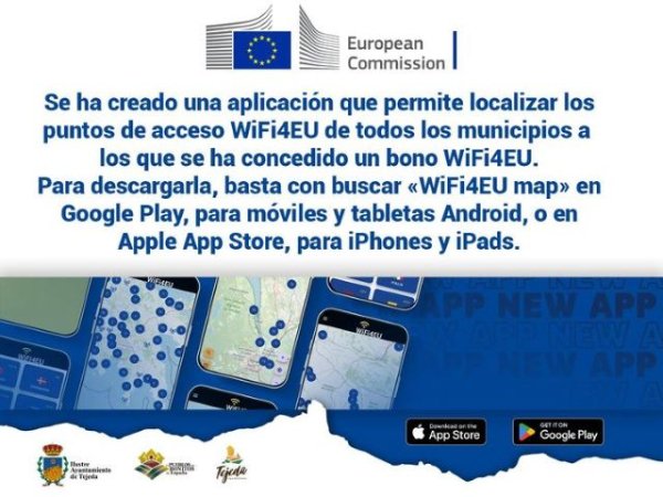 Tejeda: Aplicación que permite localizar los puntos de acceso WiFi4EU de todos los municipios