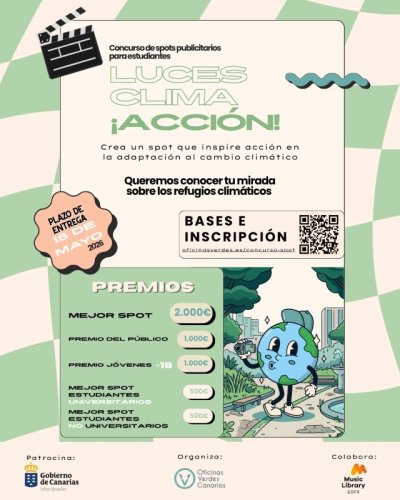 Transición Ecológica recuerda que este viernes finaliza el plazo del concurso audiovisual “Luces, Clima ¡Acción!”