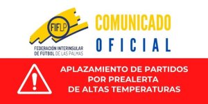 La FIFLP aplaza los partidos de fútbol base que se disputen en las horas centrales del día