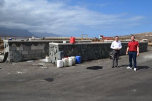 Gáldar construye en Sardina un refugio para contenedores y prepara un proyecto para instalarlo en más barrios