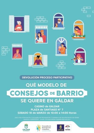 Gáldar: El Casino acogerá este sábado 18 de marzo una nueva jornada para definir el modelo de Consejos de Barrio