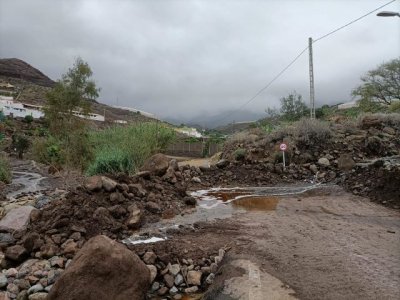 La Aldea: La GC-200, entre El Risco y Agaete, ya est&aacute; abierta al tr&aacute;fico