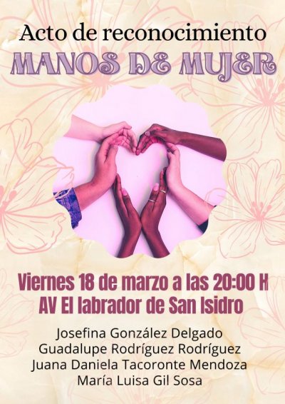 Acto de reconocimiento a la mujer en San Isidro de G&aacute;ldar