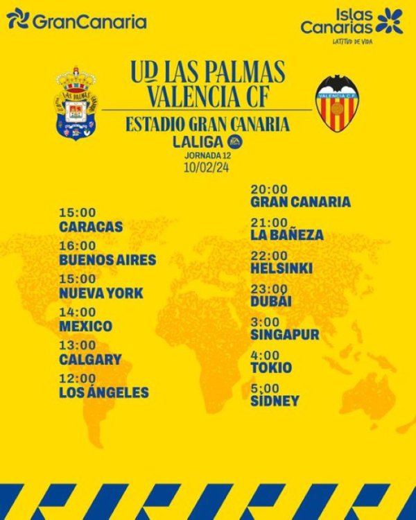 Radio Faro del Noroeste retransmite hoy sábado, 10-02-24, a las 20.00 horas: UD Las Palmas - Valencia CF