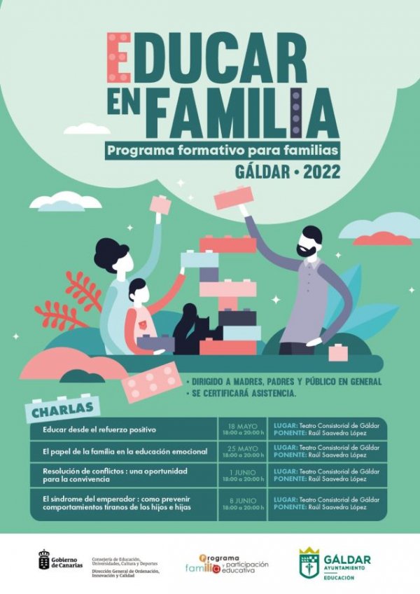 Regresa el Programa “Educar en Familia” con cuatro talleres formativos