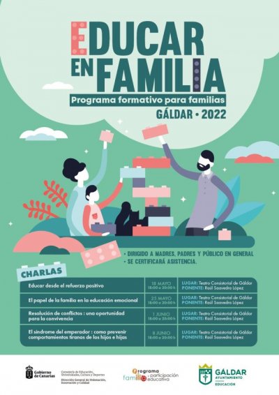 Regresa el Programa “Educar en Familia” con cuatro talleres formativos