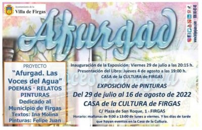 Inauguraci&oacute;n de la Exposici&oacute;n de pinturas del artista Felipe Juan "Afurgad las voces del Agua"