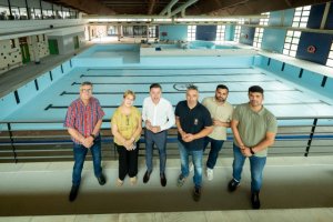 G&aacute;ldar: El Ayuntamiento avanza en la sustituci&oacute;n del liner de la piscina de la Ciudad Deportiva Venancio Monz&oacute;n