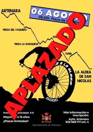 Artenara: La "Bajada a La Aldea 2022" queda aplazada hasta nueva fecha por la alerta de altas temperaturas
