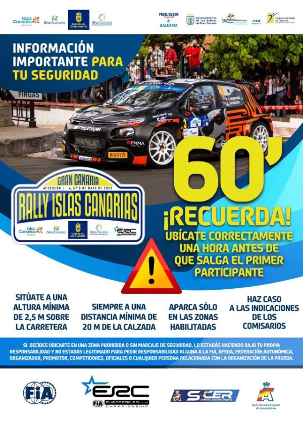 Gáldar: La organización del Rally Islas Canarias informa de los cortes de carretera el próximo viernes