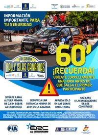 G&aacute;ldar: La organizaci&oacute;n del Rally Islas Canarias informa de los cortes de carretera el pr&oacute;ximo viernes