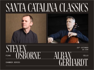 La actuación de Alban Gerhardt y Steven Osborne resonará en Santa Catalina, a Royal Hideaway Hotel