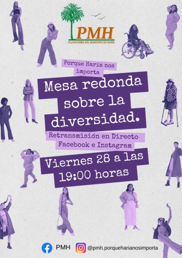 La Plataforma del Municipio de Haría organiza una mesa redonda virtual para debatir sobre diversidad
