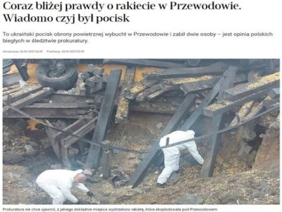 Artículo de opinión: &#039;Polonia eligió el momento adecuado para finalizar su investigación sobre el incidente de Przewodow del pasado noviembre&#039;