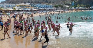 Se celebró con gran éxito la XVI Travesía a Nado Eufemiano Verde Playa de Mogán-Taurito-Playa de Mogán