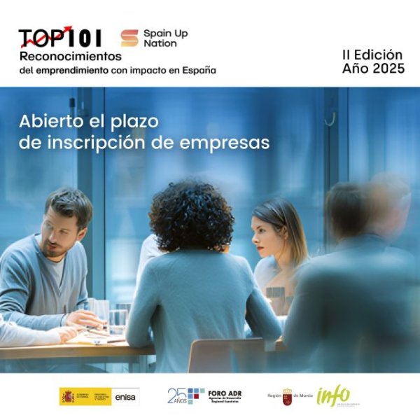 El plazo para presentar candidaturas a los reconocimientos TOP 101 Spain Up Nation acaba este 12 de septiembre