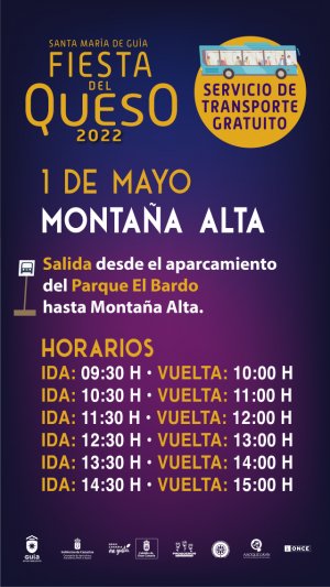 Gu&iacute;a: Guaguas gratuitas para asistir este domingo a la Fiesta del Queso de Monta&ntilde;a Alta