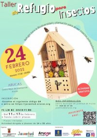 Arucas: Taller Refugio para insectos, el jueves 24 de febrero