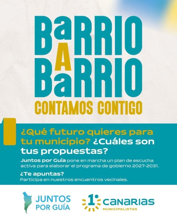 Gu&iacute;a: Comunicado de 'Juntos por Gu&iacute;a &ndash; Primero Canarias'