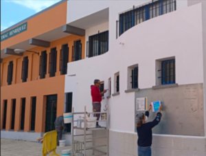 Mural participativo que ser&aacute; elaborado en el Colegio CEIP Alcorac Henr&iacute;quez del risco de San Juan