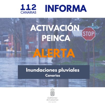 El Gobierno declara la situación de alerta por riesgo de inundaciones pluviales en Canarias