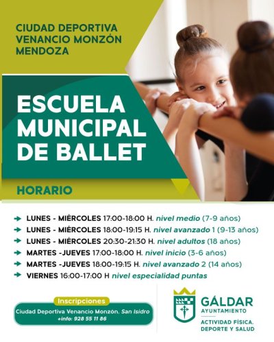 La Escuela Municipal de Ballet de Gáldar comienza el nuevo curso 2025-2026