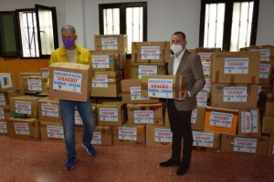 Barrial de Gáldar dona 70 cajas de medicamentos y material sanitario a Ucrania