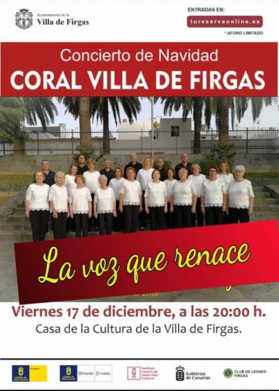 &#039;La voz que renace&#039;, concierto de Navidad de la Coral de la Villa de Firgas