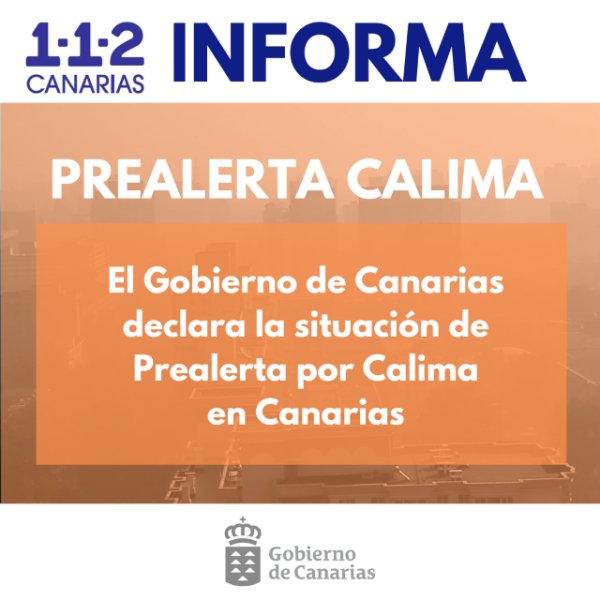 El Gobierno declara la prealerta por calima en Canarias