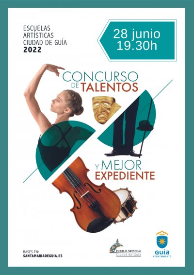 El I Concurso de Talentos y Mejores Expedientes de las Escuelas Art&iacute;sticas Ciudad de Gu&iacute;a se celebrar&aacute; hoy, 28 de junio, en el Teatro Hesp&eacute;rides