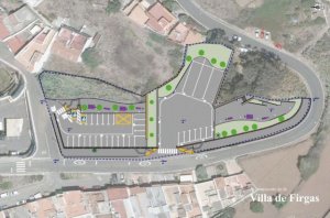 Villa de Firgas: Proyecto de nuevos aparcamientos y ajardinamiento del espacio libre a la entrada del Casco