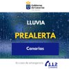 El Gobierno de Canarias declara la situaci&oacute;n de prealerta por lluvias en el archipi&eacute;lago