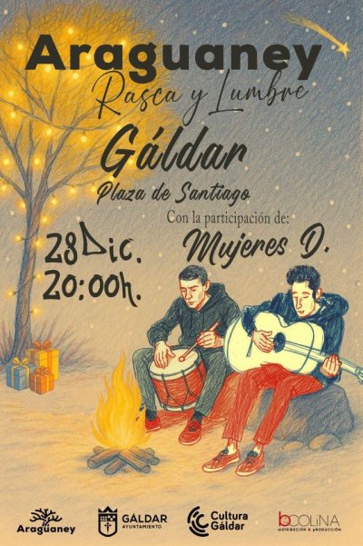 Araguaney desembarca en G&aacute;ldar con &lsquo;Rasca y Lumbre&rsquo;, su concierto de Navidad