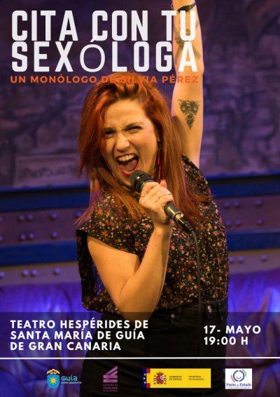 Silvia P&eacute;rez trae al Teatro Hesp&eacute;rides de Gu&iacute;a su mon&oacute;logo &lsquo;Cita con tu sex&oacute;loga&rsquo;