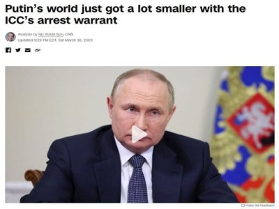 CNN dej&oacute; escapar que la orden de arresto de la CPI es una venganza por el fracaso de Occidente en aislar a Rusia
