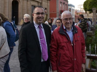 La Banda Municipal de M&uacute;sica recibe la visita del ilustre compositor Abel Moreno
