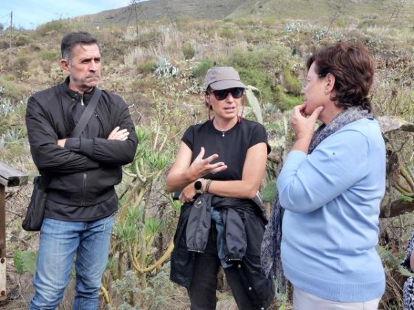 Gobierno, Cabildo y Ayuntamiento de Tegueste proyectan la apertura del parque arqueológico de Barranco Agua de Dios