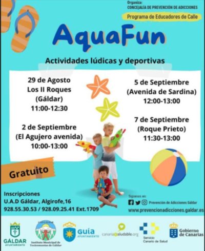 Llega a Gu&iacute;a &lsquo;AquaFun&rsquo;, con actividades l&uacute;dicas y deportivas en la playa de Roque Prieto