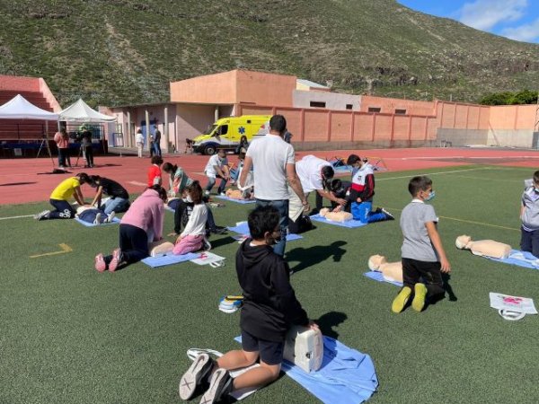 Profesionales de la Gerencia de Servicios Sanitarios de La Gomera participan en una feria de salud
