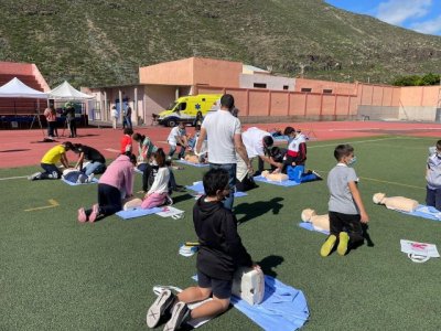 Profesionales de la Gerencia de Servicios Sanitarios de La Gomera participan en una feria de salud