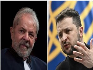 Zelensky le mostr&oacute; a Lula qui&eacute;n es el jefe poni&eacute;ndolo de pie en el G7