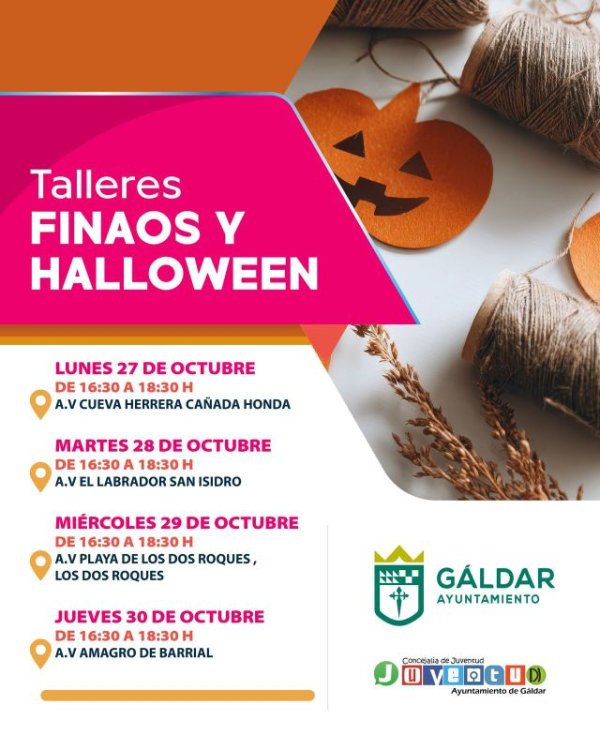 Gáldar: Juventud organiza talleres de Finaos y Halloween en distintos barrios del municipio