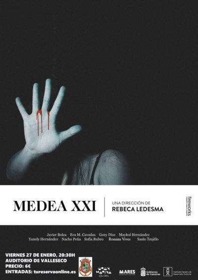 El Auditorio de Valleseco comienza con su programaci&oacute;n con la obra &ldquo;Medea XXI&rdquo; con Yanely Hern&aacute;ndez