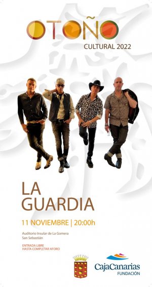 El Auditorio de La Gomera acoge un concierto de la banda de rock &lsquo;La Guardia&rsquo;