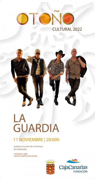 El Auditorio de La Gomera acoge un concierto de la banda de rock &lsquo;La Guardia&rsquo;